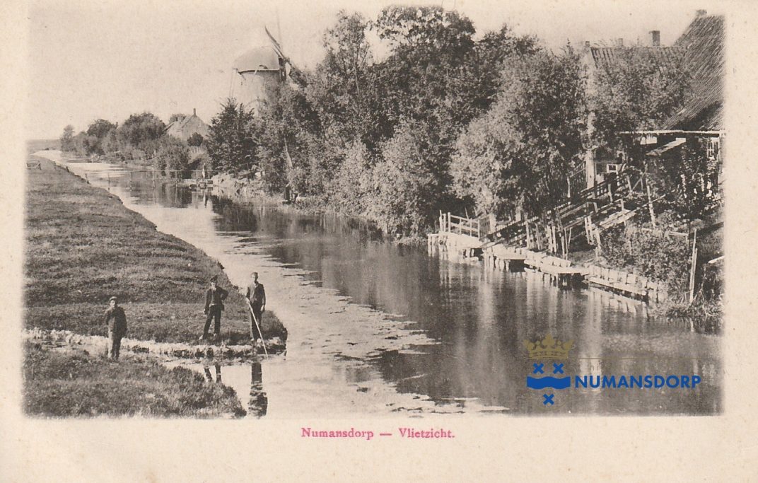 Vlietzicht, ansichtkaart uit 1902.